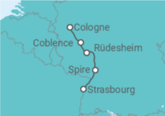 Itinéraire -  La magie des marchés de Noël sur le Rhin (formule port-port) - CroisiEurope