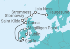 Itinéraire -  Archipels sauvages de la mer du nord - Exploris