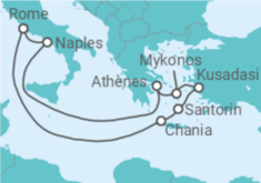 Itinéraire -  Italie, Grèce, Turquie - Royal Caribbean