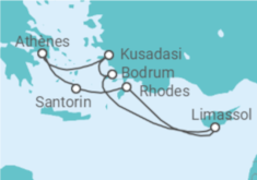 Itinéraire -  Grèce, Chypre, Turquie - Royal Caribbean