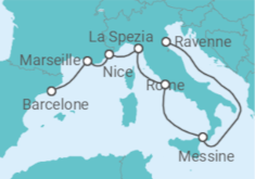 Itinéraire -  Italie, France - Royal Caribbean