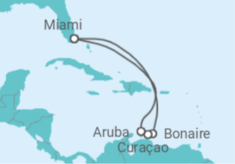 Itinéraire -  Curaçao, Aruba - Carnival