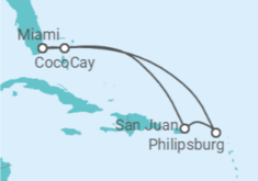 Itinéraire -  Porto Rico, Saint Martin - Royal Caribbean