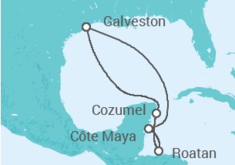 Itinéraire -  Mexique, Honduras - Royal Caribbean