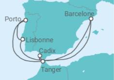 Itinéraire -  Portugal, Espagne - Celebrity Cruises