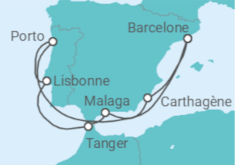 Itinéraire -  Espagne, Portugal - Celebrity Cruises