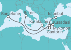 Itinéraire -  Grèce, Turquie - Celebrity Cruises