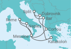 Itinéraire -  Grèce, Croatie, Italie - Celebrity Cruises