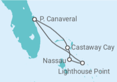 Itinéraire -  Bahamas - Disney Cruise Line