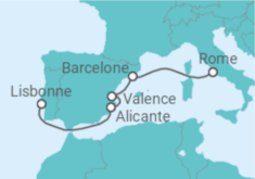 Itinéraire -  Espagne - MSC Croisières