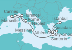 Itinéraire -  De Istanbul (Turquie) à Rome (Civitavecchia) - Norwegian Cruise Line