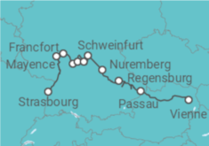 Itinéraire -  Croisière authentique au c½ur de lEurope, du Rhin au Danube. - CroisiEurope