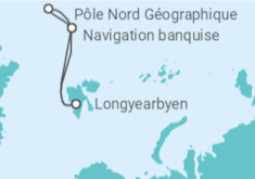 Itinéraire -  LE COMMANDANT CHARCOT desde Longyearbyen, Spitsbergen - Ponant