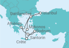 Itinéraire -  Grèce, Turquie - Costa Croisières