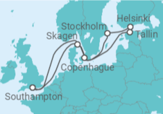 Itinéraire -  Danemark, Suède, Finlande, Estonie - Celebrity Cruises