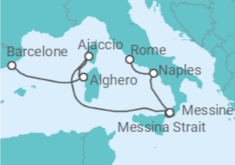 Itinéraire -  Somptueuse Méditerranée - Cunard
