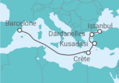 Itinéraire -  Grèce et Turquie - Cunard