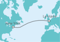 Itinéraire -  Du Havre à New York - Cunard