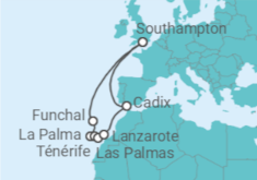 Itinéraire -  Îles Canaries et Madère - Cunard