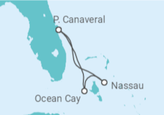 Itinéraire -  Bahamas - 4 jours - MSC Croisières