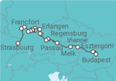 Itinéraire -  De Budapest à Strasbourg, une croisière transeuropéenne (formule port/port) - CroisiEurope