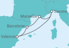 Itinéraire -  Italie, Espagne - Costa Croisières