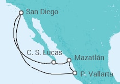 Itinéraire -  Mexique - Holland America Line