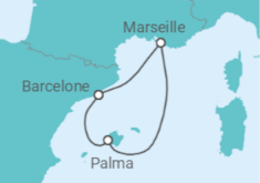 Itinéraire -  Espagne, France - Royal Caribbean