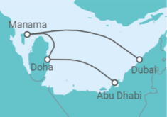 Itinéraire -  Qatar - Celestyal Cruises