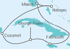 Itinéraire -  Caraïbes Occidentales - avec Boissons - MSC Croisières