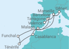 Itinéraire -  Maroc, Espagne, Portugal, France, Italie - MSC Croisières