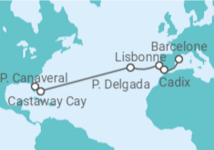 Itinéraire -  Portugal, Espagne - Disney Cruise Line