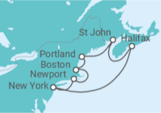 Itinéraire -  États-Unis, Canada - Norwegian Cruise Line