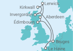 Itinéraire -  Highlands écossais et îles du Nord - CFC Compagnie Française de Croisières