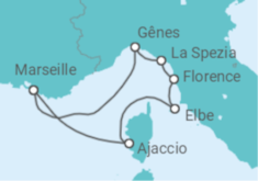 Itinéraire -  Renaissance Italienne - CFC Compagnie Française de Croisières