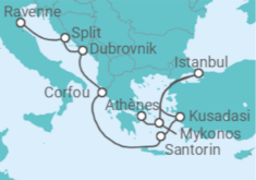 Itinéraire -  Italie, Croatie, Grèce, Turquie - Norwegian Cruise Line