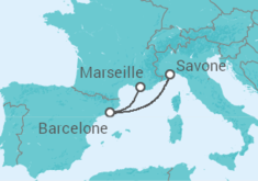 Itinéraire -  Espagne - Costa Croisières