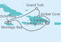 Itinéraire -  Magie des Antilles III - Costa Croisières
