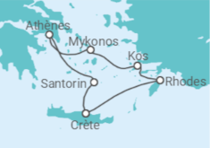 Itinéraire -  Mythes et Paysages de la Grèce - CFC Compagnie Française de Croisières