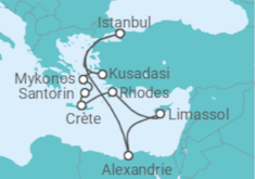 Itinéraire -  Égypte, Chypre, Grèce, Turquie - Norwegian Cruise Line