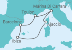 Itinéraire -  France, Espagne - Virgin Voyages