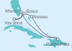 Itinéraire -  États-Unis, Bahamas - Celebrity Cruises