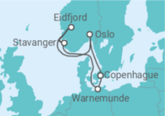 Itinéraire -  Danemark, Allemagne, Norvège - MSC Croisières