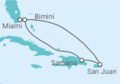 Itinéraire -  Porto Rico, République Dominicaine - Virgin Voyages