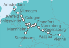 Itinéraire -  Au fil des fleuves européens : Rhin, Main et Danube, entre histoire et majesté baroque (formule port - CroisiEurope