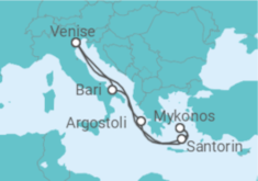 Itinéraire -  Italie, Grèce - Costa Croisières