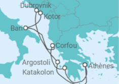 Itinéraire -  Grèce, Croatie, Monténégro, Italie - Celestyal Cruises