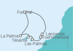 Itinéraire -  Iles Canaries et Madère - MSC Croisières