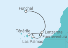 Itinéraire -  Iles Canaries et Madère - MSC Croisières