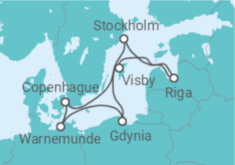 Itinéraire -  Allemagne, Pologne, Suède, Lettonie - MSC Croisières